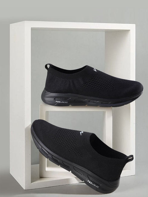 KING PRO Black Men's Walking Shoes